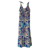 New Summer Beach Strappy V-neck Dress Fashion Ladies Boho Floral Sundress Holiday Beach Sundress Clothes